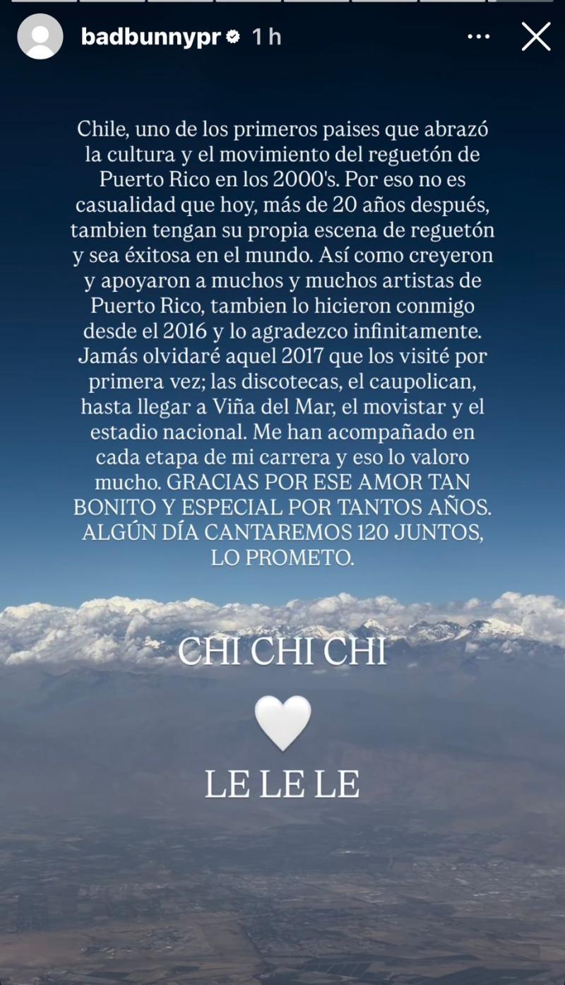 Bad Bunny en Instagram