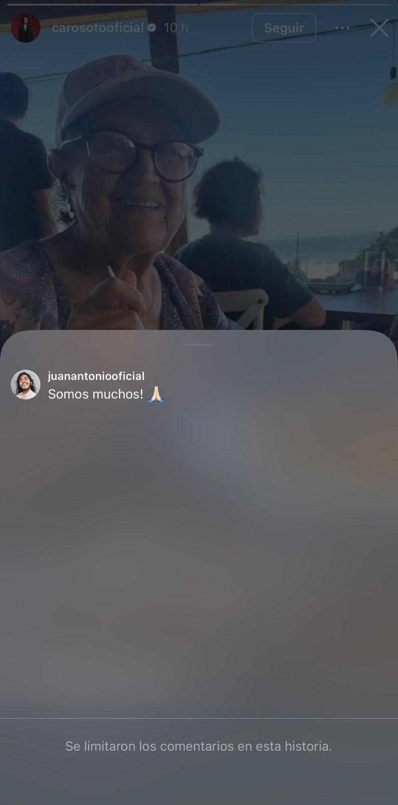 Historias recibieron varias respuestas de amigos de la cantante | Instagram