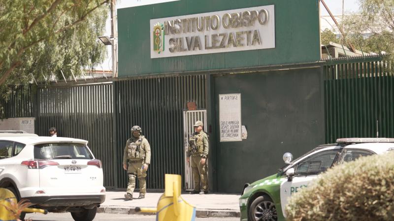 El colegio de Calama donde ocurrió el asesinato - Créditos: Aton