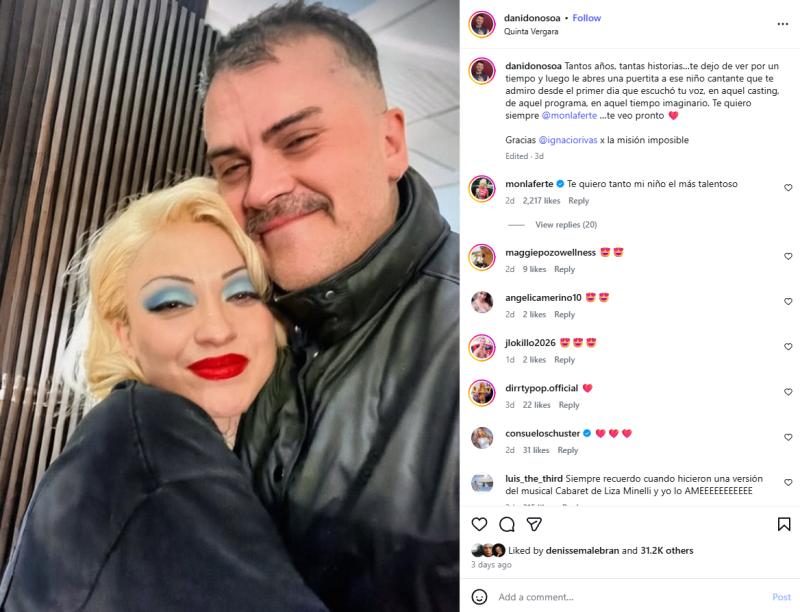 Mon Laferte y Daniel Donoso | Instagram