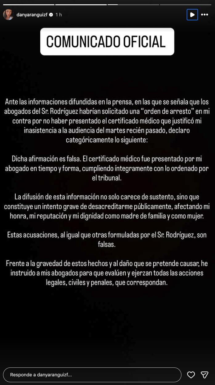 Daniela Aránguiz en su cuenta de Instagram.