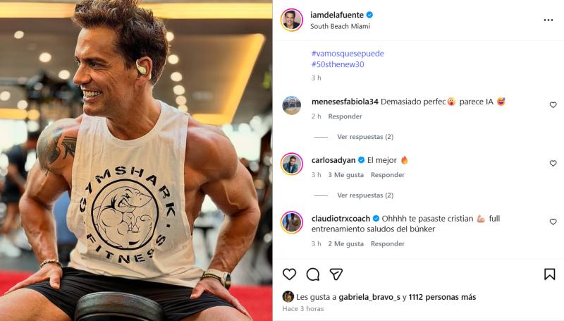 Comentarios que recibió Cristián de la Fuente por su cuerpo - Captura