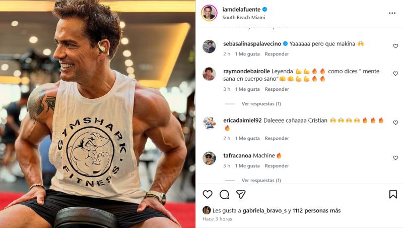 Comentarios que recibió Cristián de la Fuente por su cuerpo - Captura