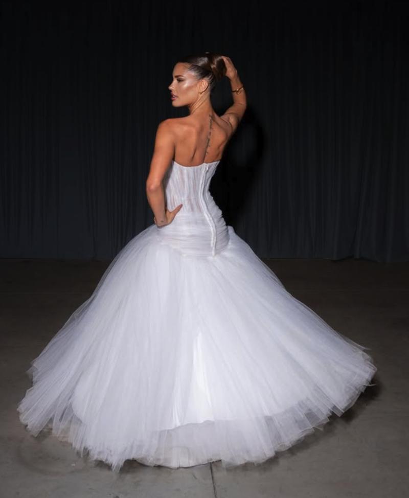 El vestido de Gala Caldirola que alabó Gissella Gallardo.