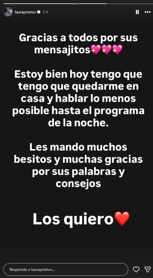 Laura Prieto preocupa a sus seguidores con postal en urgencias | Instagram