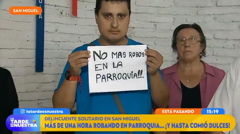 Delincuente robó hasta las ofrendas en Parroquia de San Miguel