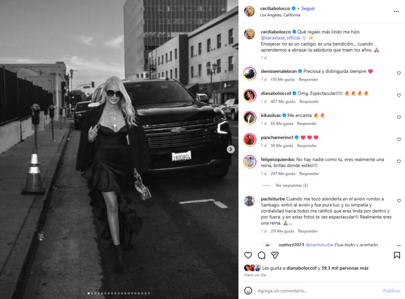 Cecilia Bolocco en Instagram