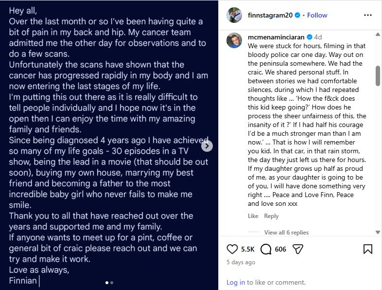 Finnian Garbutt en Instagram