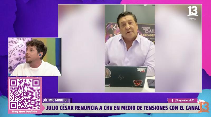 Matías Vega revela una de las posibles razones que habría gatillado la salida de Julio César Rodríguez en CHV.