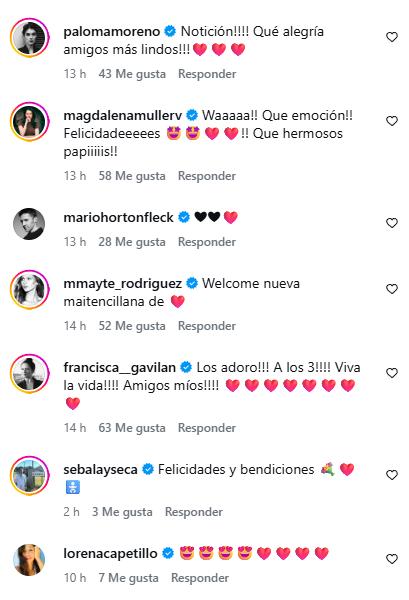 La reacción de colegas hacia el anuncio de la pareja | Instagram