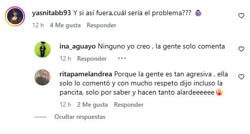 Comentarios en post de Florencia Araneda | Instagram