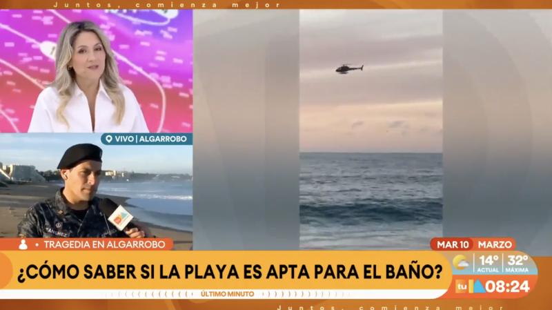 Tragedia en playa de Algarrobo.