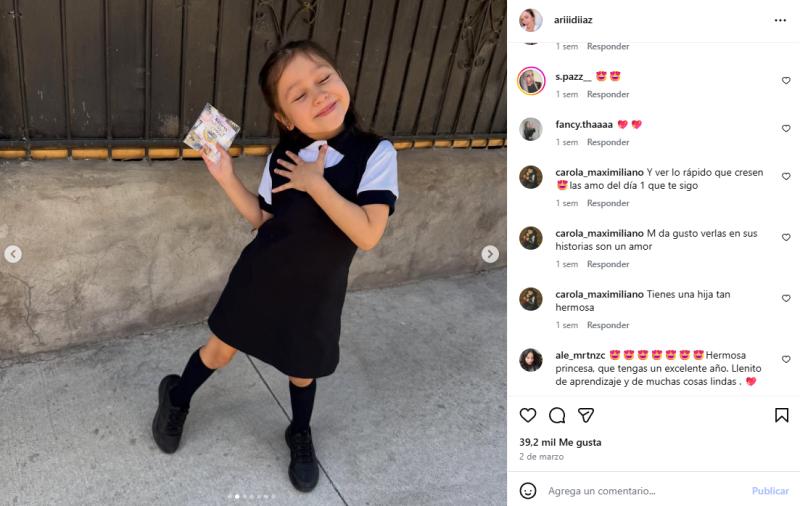 Hija de Cangri entró al colegio | Instagram
