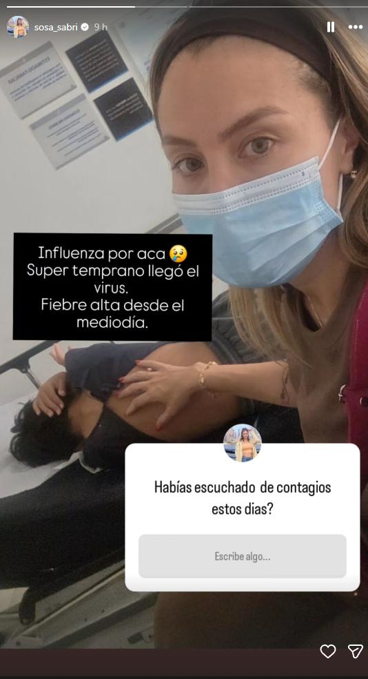 Hijo de Sabrina Sosa y Claudio Valvidia llega a urgencias | Instagram