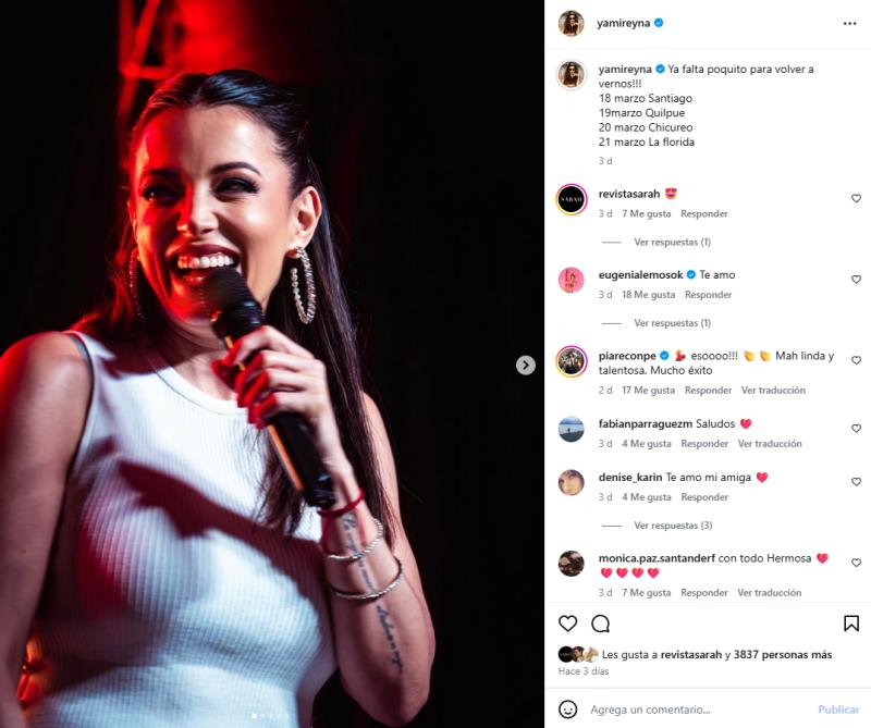 Yamila Reyna volverá a los escenarios con varios shows de stand-up comedy | Instagram