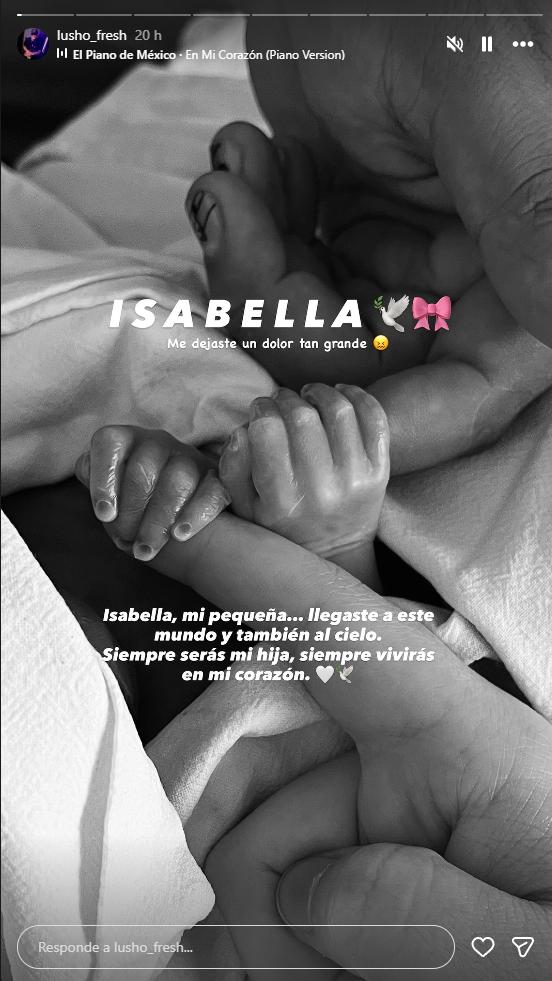 Palabras de Lusho Fresh a su hija | Instagram