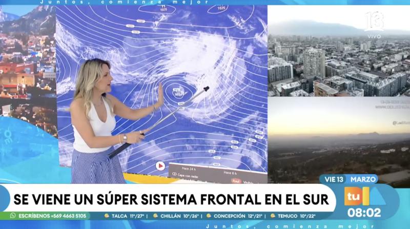 Vuelven las lluvias a la capital: Michelle Adam anuncia la llegada de un nuevo sistema frontal.