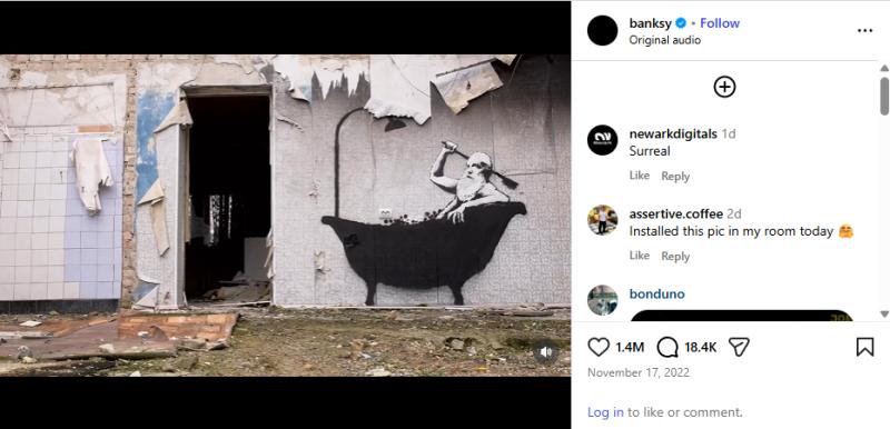 Banksy en Instagram