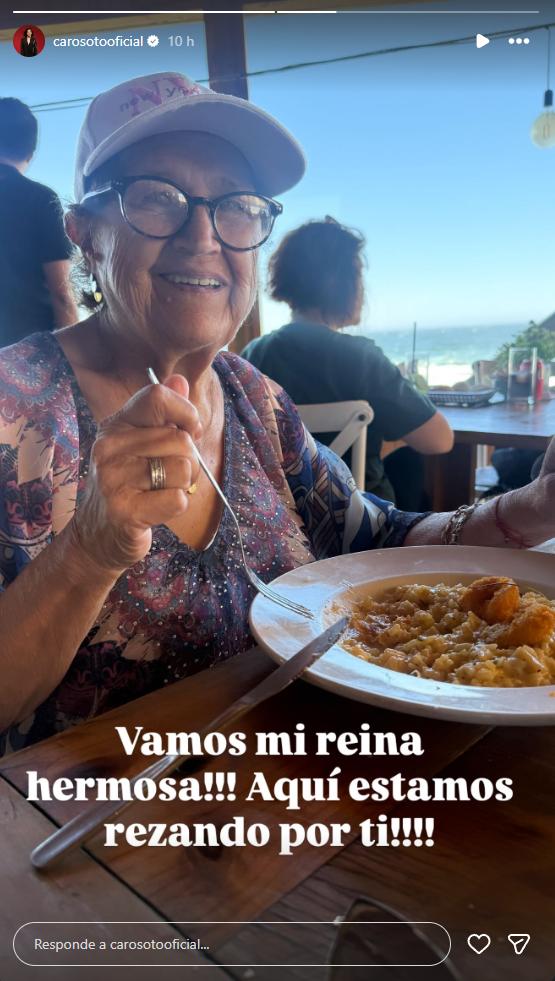 Carolina Soto pide oraciones por delicado estado de salud de su madre | Instagram