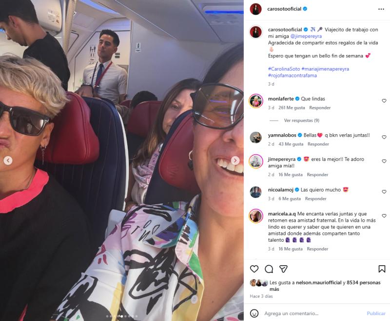 Excompañeras de Rojo dejan mensajes a Carolina Soto | Instagram