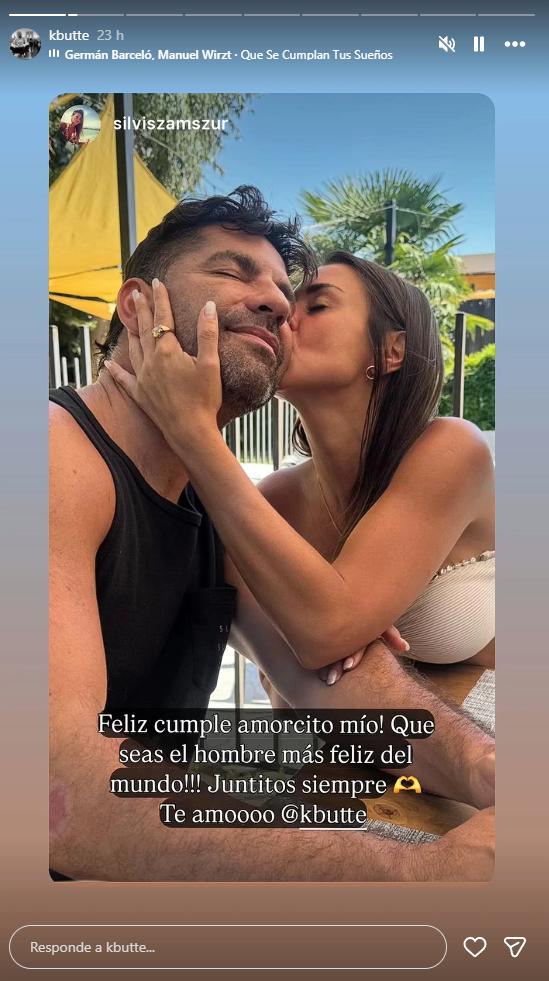 Karim Butte junto a su pareja Silvina Szamszur | Instagram