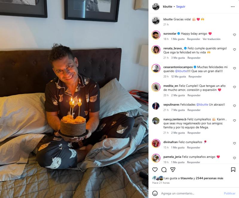 Karim Butte celebra su cumpleaños | Instagram