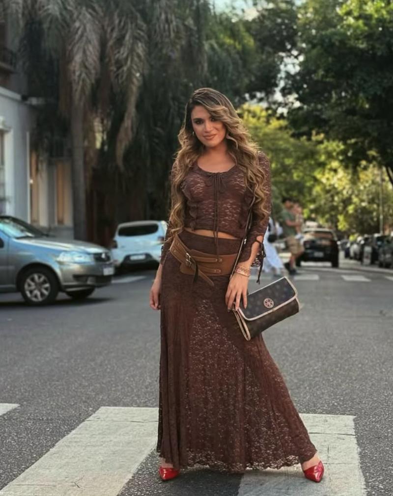 Luciana Martínez, exchica reality detenida en Argentina.