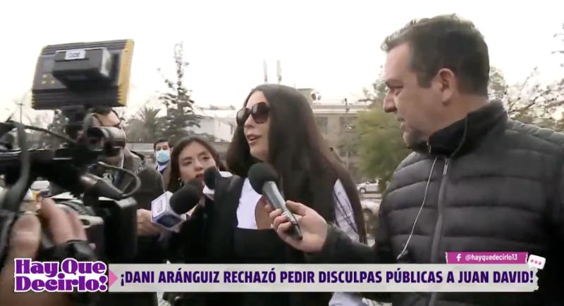 Daniela Aránguiz se refiere a las peticiones de Juan David Rodríguez.