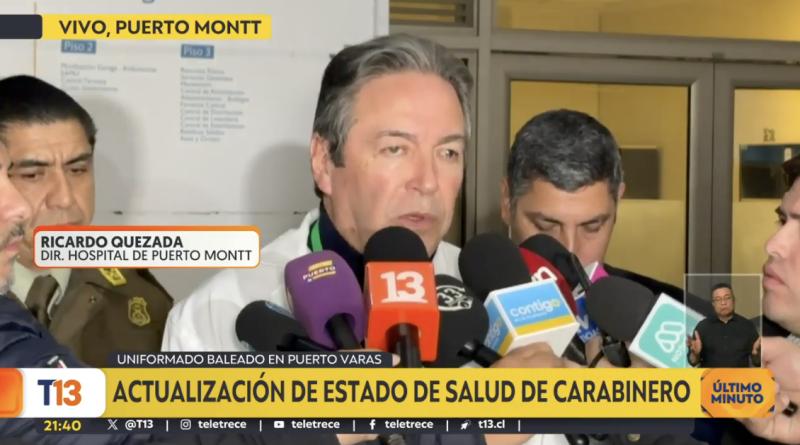 Confirman muerte de carabinero baleado en Puerto Varas.