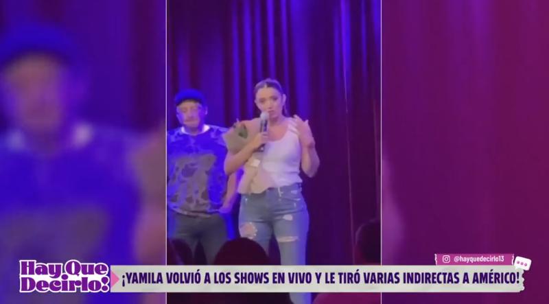 Yamila Reyna envía potente mensaje a Américo tras finalizar su rutina.