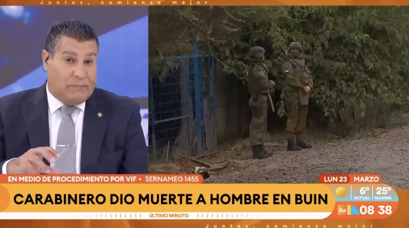 Carabinero dio muerte a hombre en Buin.