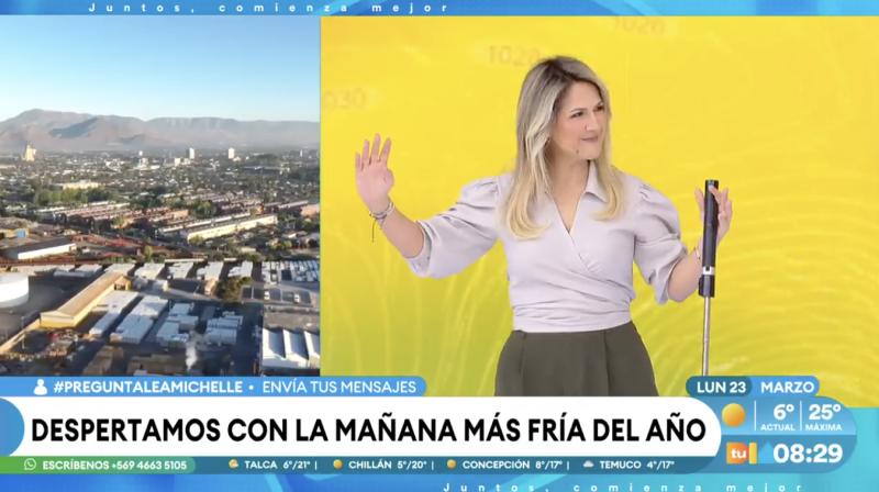 Michelle Adam adelanta el tiempo para Semana Santa.