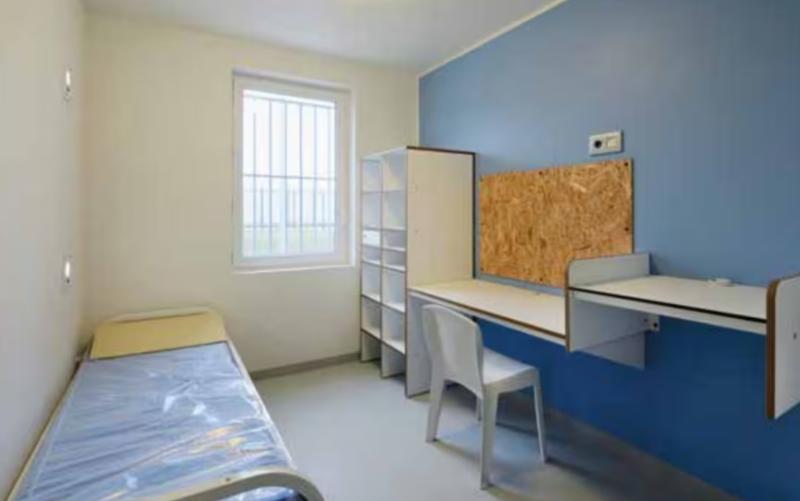 Así es la habitación donde Nicolás Zepeda cumpliría sus 28 años de condena | Ministerio de Justicia de Francia.