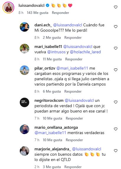 Comentarios en publicación de Julio César Rodríguez abordando los rumores de compra que fueron dados a conocer en Que Te Lo Digo | Instagram