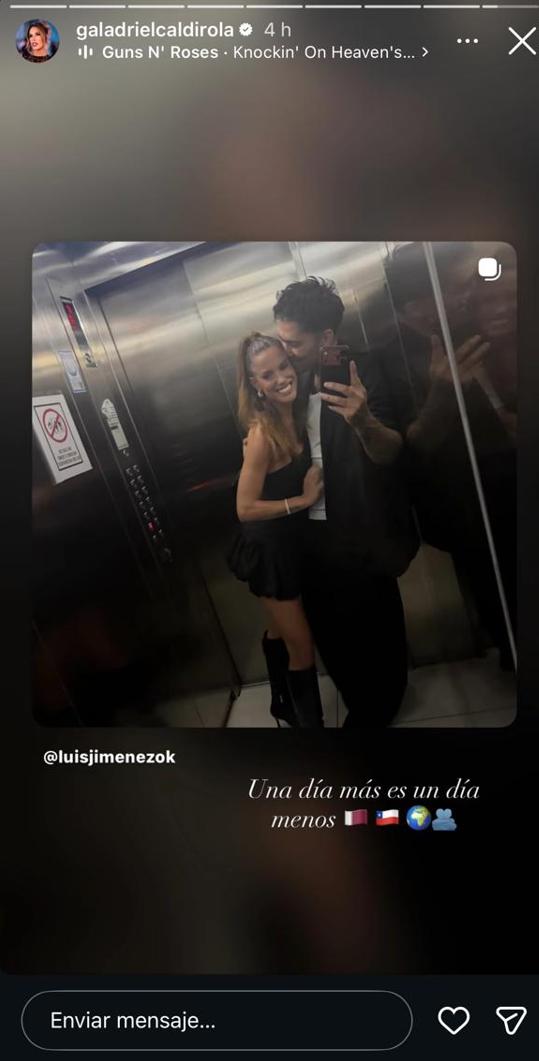 Gala Caldirola junto a Luis Jiménez | Instagram