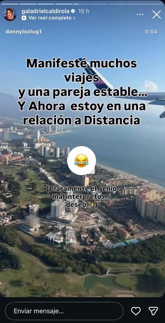 Publicación compartida por Gala Caldirola sobre su relación con Luis Jiménez | Instagram