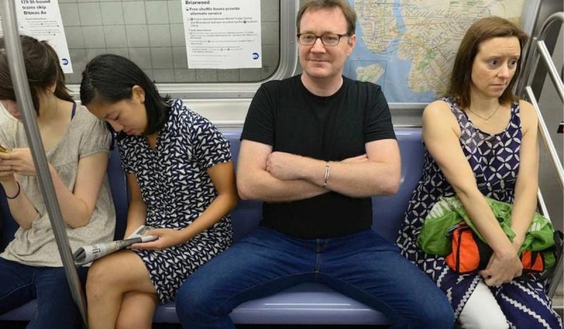 Ejemplo de manspreading | AFP