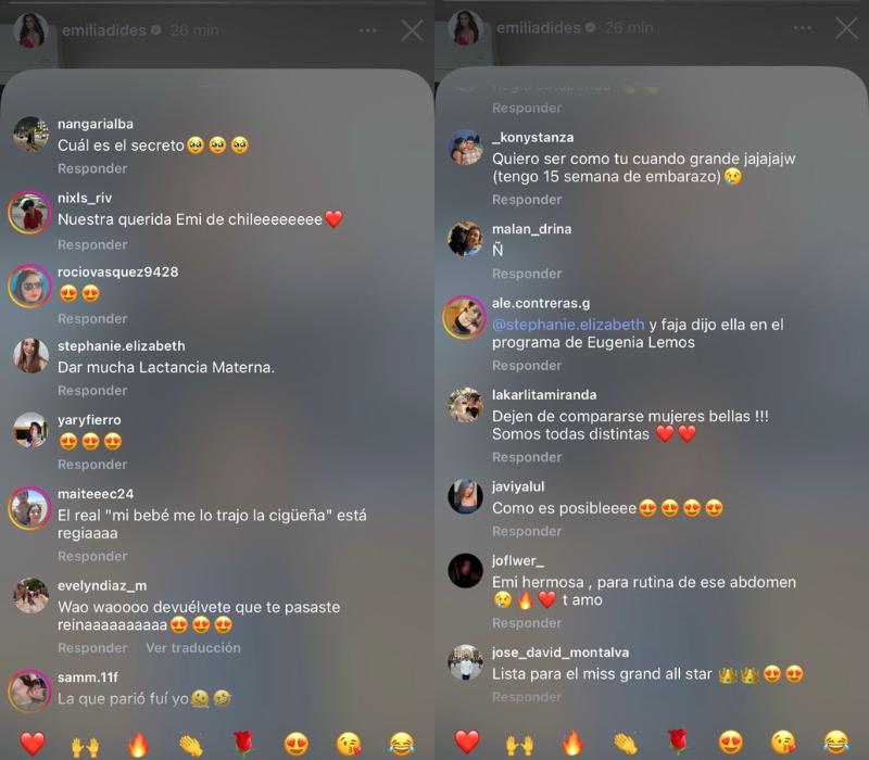 Los comentarios a Emilia Dides.