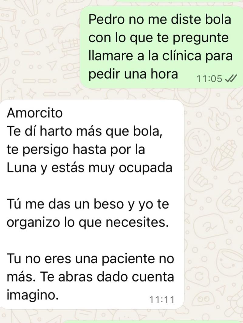 Chats Nicole Block y Dr. Pedro Vidal | Instagram