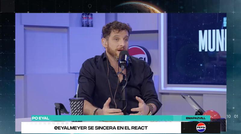 Eyal Meyer en el react de Mundos Opuestos