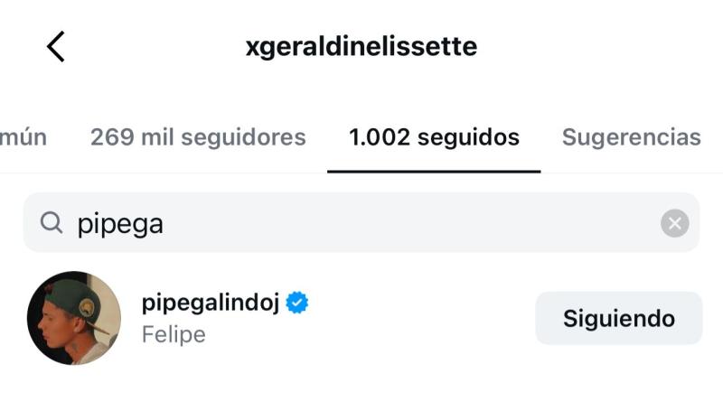 La bailarina aún sigue en Instagram al cantante | Instagram