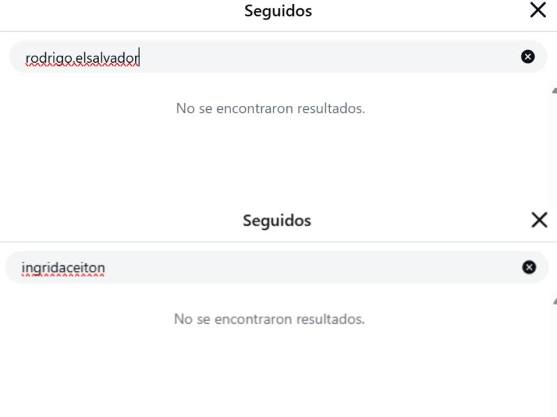 Ingrid Aceitón y Rodrigo Salvador se dejaron de seguir en redes sociales | Instagram