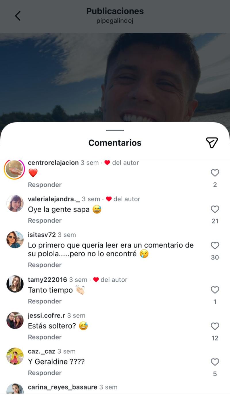 Comentarios en post de Galindo publicado el 1 de marzo | Instagram
