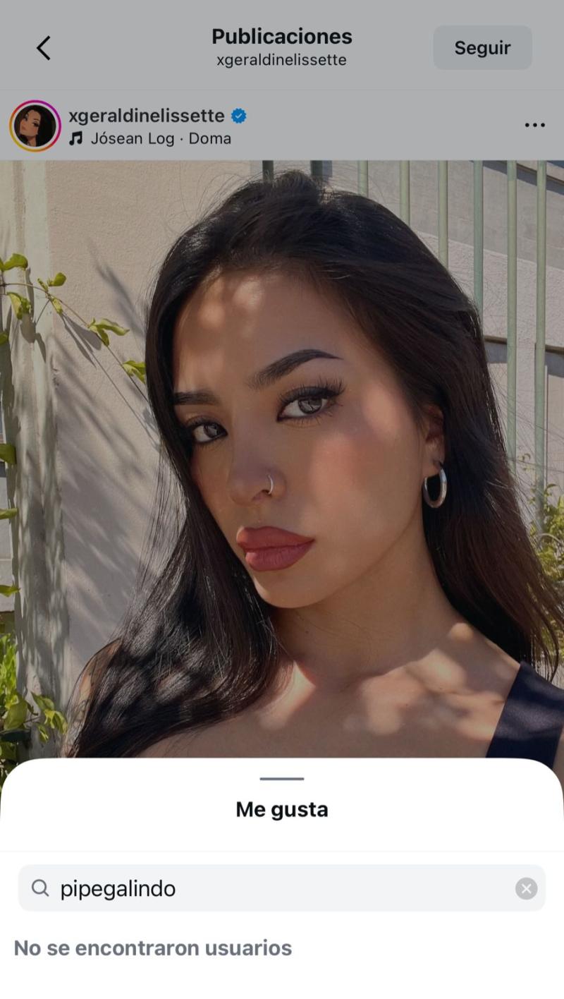 Último post de Geraldine Muñoz en RRSS | Instagram