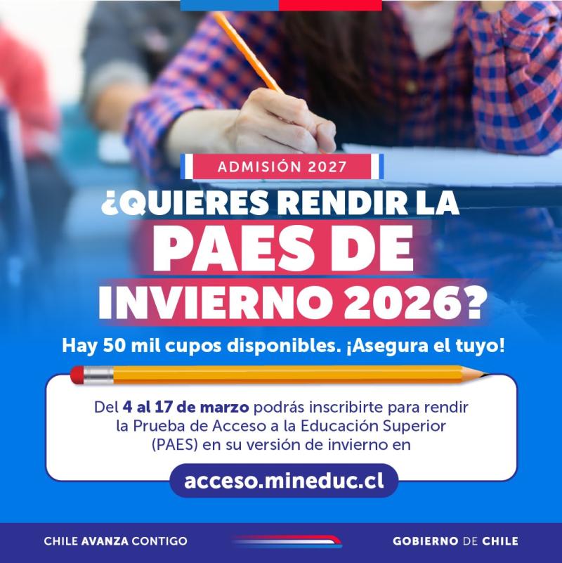 PAES de Invierno 2026