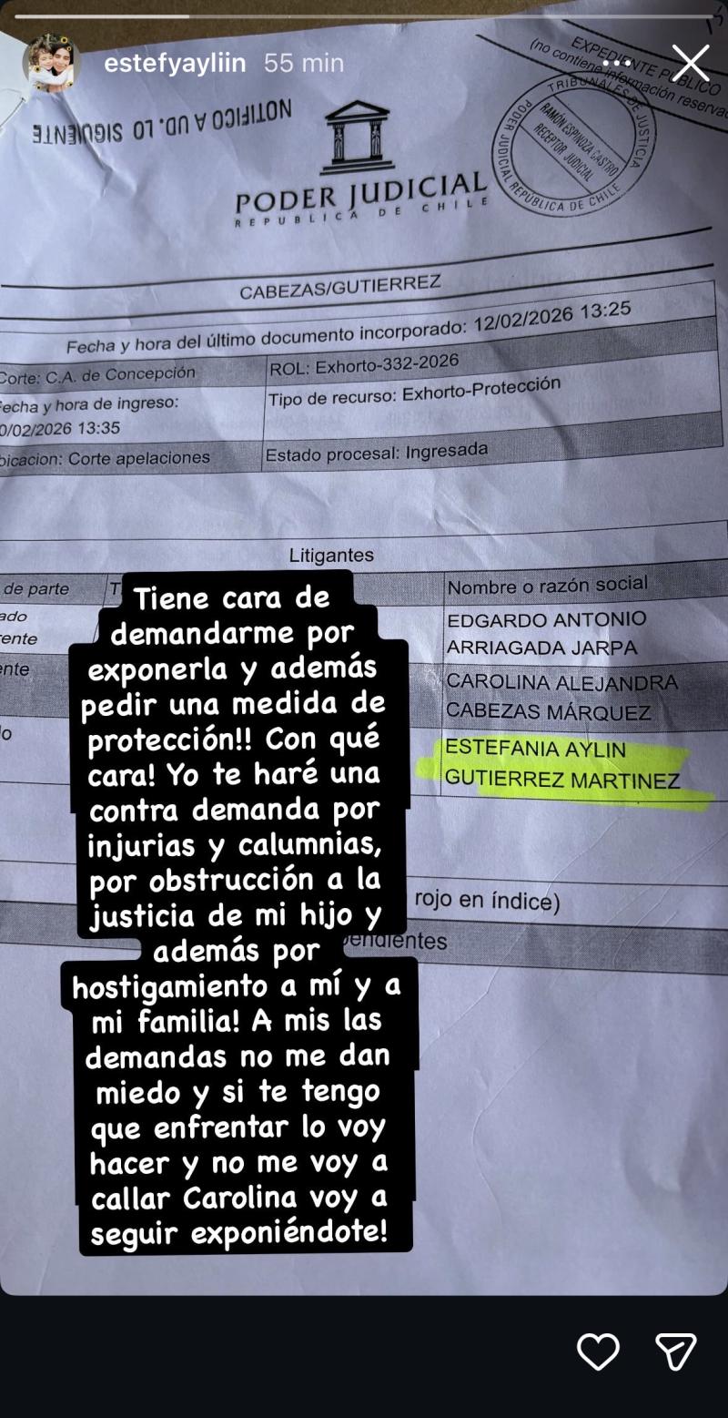 Madre de Tomás Bravo en Instagram.