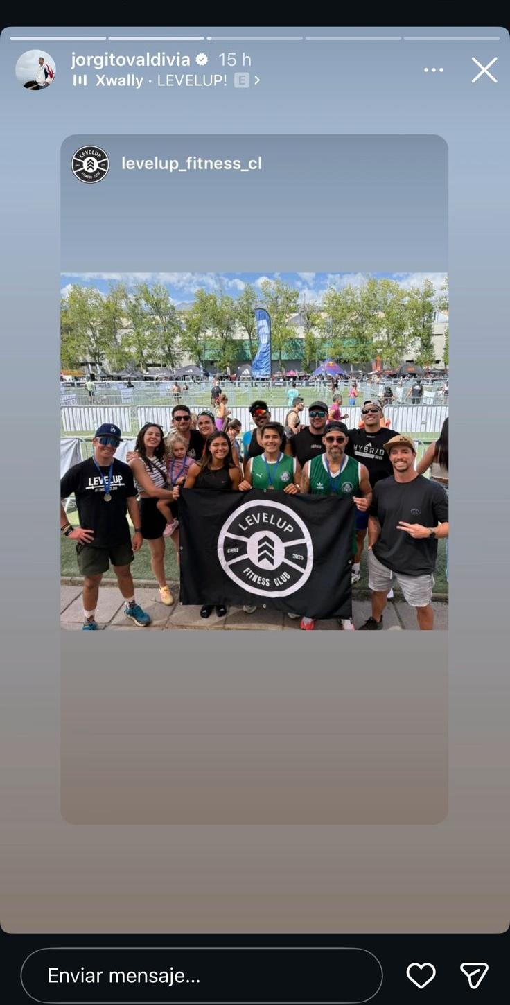 Jorge Valdivia durante la competencia Hybridace | Instagram