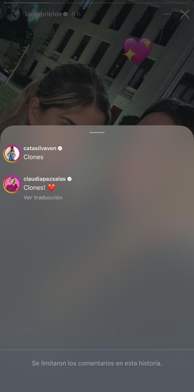 Comentarios en imagen de Laura Prieto y su hija | Instagram