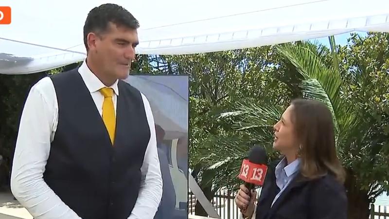 Mónica Pérez y el diputado Patricio Briones