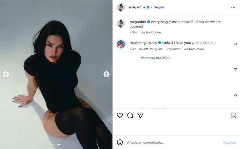 Machine Gun Kelly comentó: “Me alegra tener tu número de teléfono”